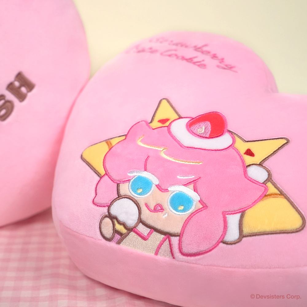 CookieRun Crepe Lovely Heart Pillow