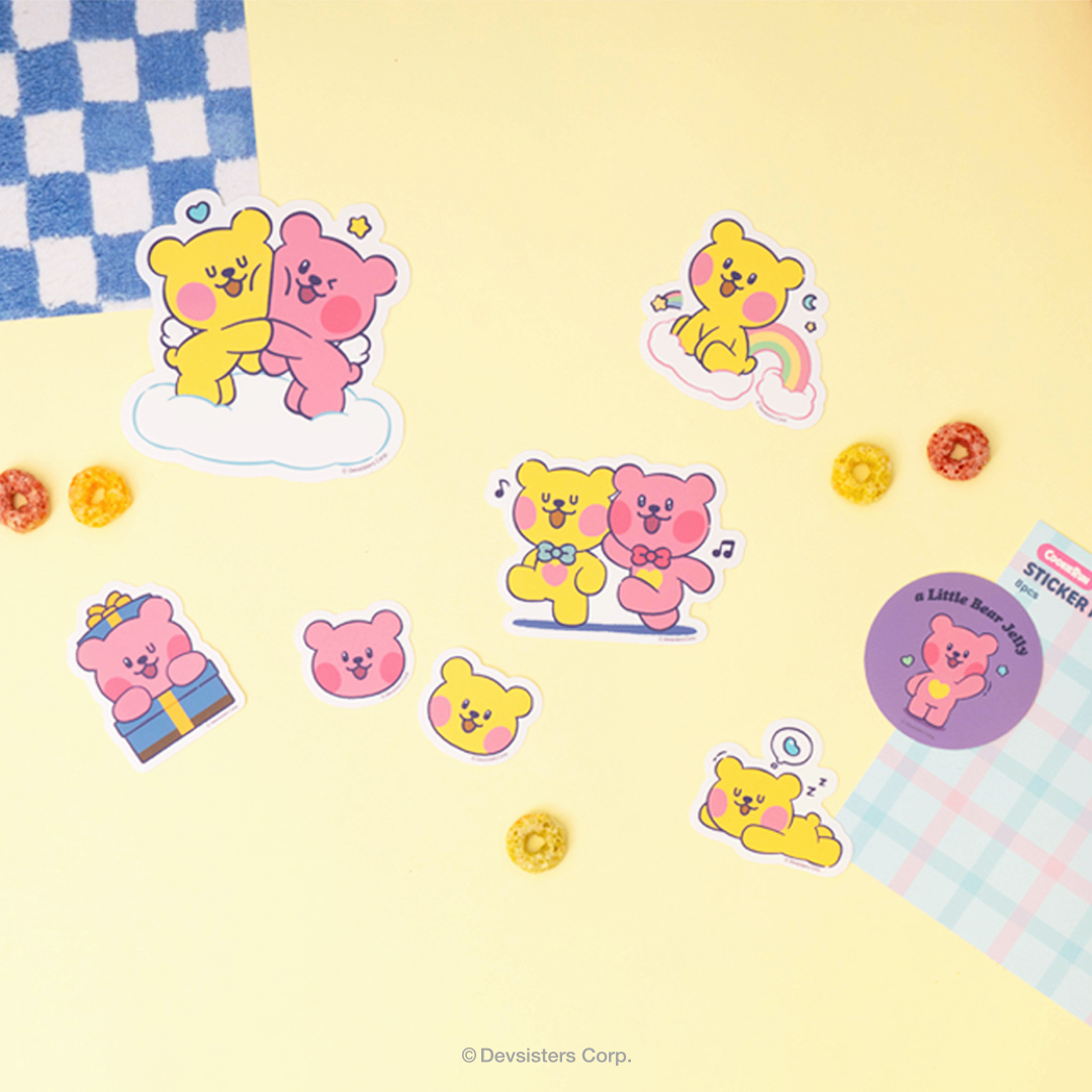 CookieRun Bear Jelly Sticker Pack